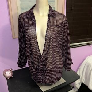Sheer Open Bloouse - size medium